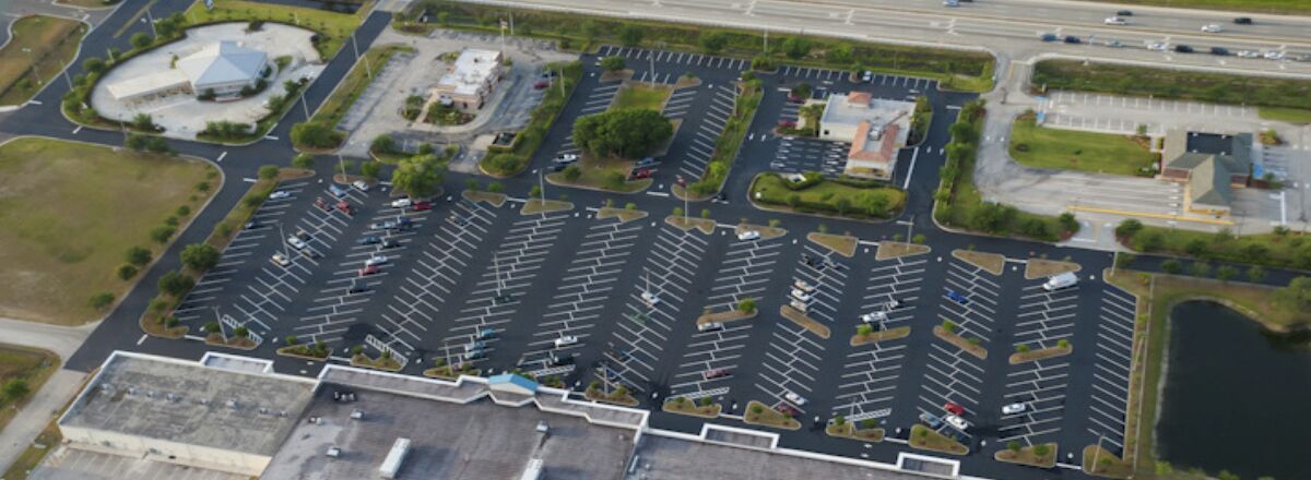 Overhead of parking lot